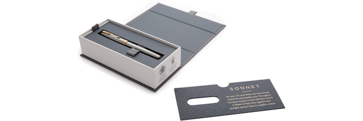 Parker - Sonnet - Stainless Steel GT - Fountain Pen