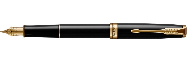 Parker - Sonnet - Black Laquer GT - Fountain Pen
