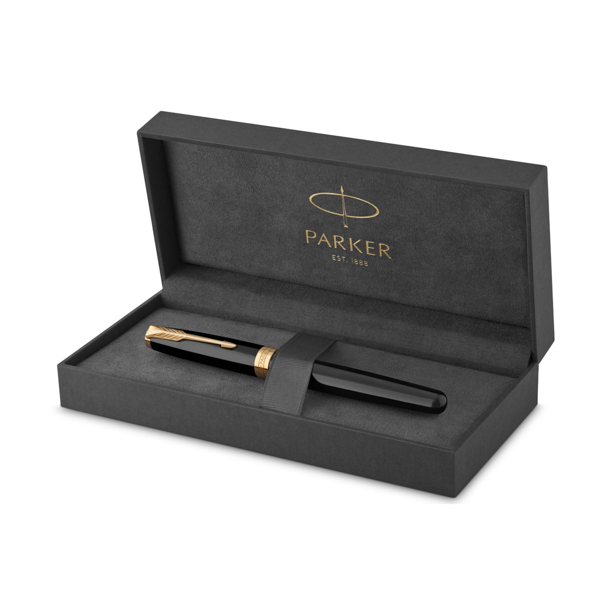 Parker - Sonnet - Black Laquer GT - Rollerball