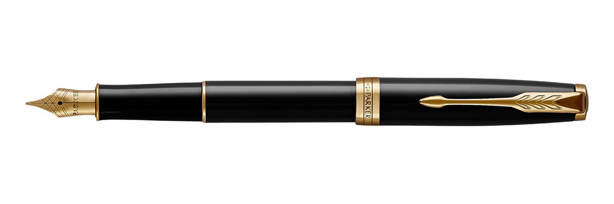 Parker - Sonnet - Black Laquer GT - Fountain Pen