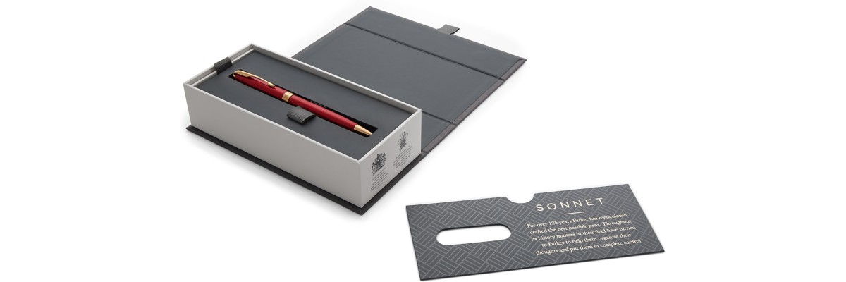 Parker - Sonnet - Red - Laquer GT - Ballpoint