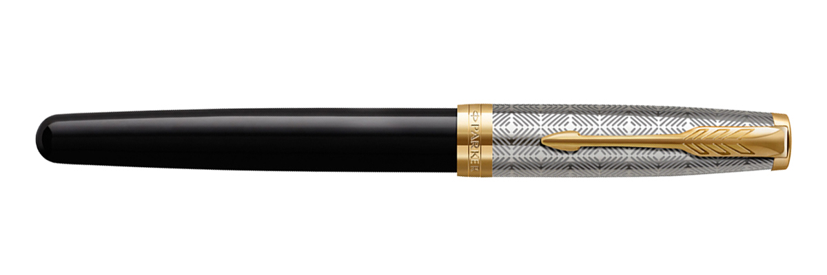 Parker - Sonnet - Metal Black GT - Stilografica