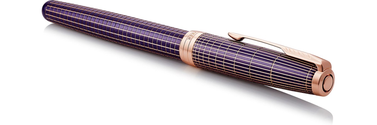 Parker - Sonnet Purple Matrix Chiselled - Fountain Pen