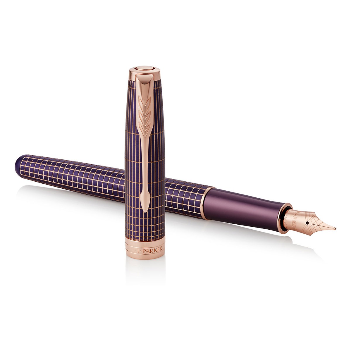Parker - Sonnet Purple Matrix Chiselled - Fountain Pen