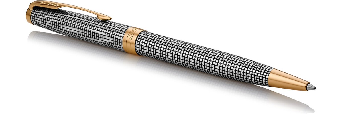 Parker - Sonnet - Sterling Silver Ciselè GT - Penna a sfera