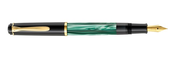 Pelikan - Classic M200 - Green marbled - Fountain pen and ink in gift box