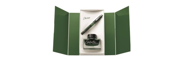 Pelikan - Classic M205 Olivine - Stilografica with Ink of the year Olivine