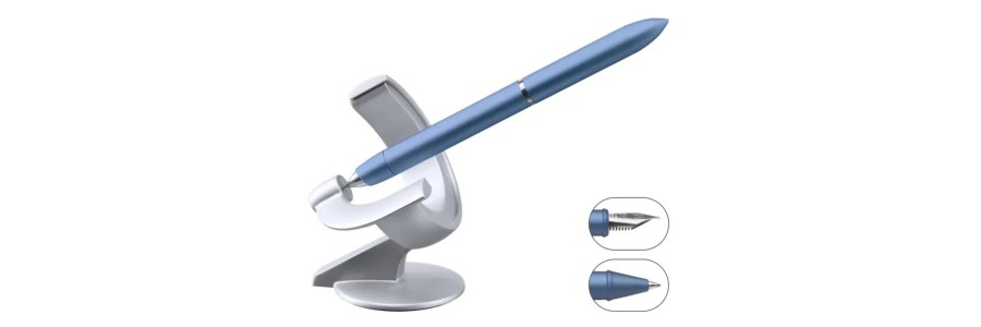 Hoverpen Future 2-in-1 – Penna magnetica modulare con doppia punta - Mist Blue
