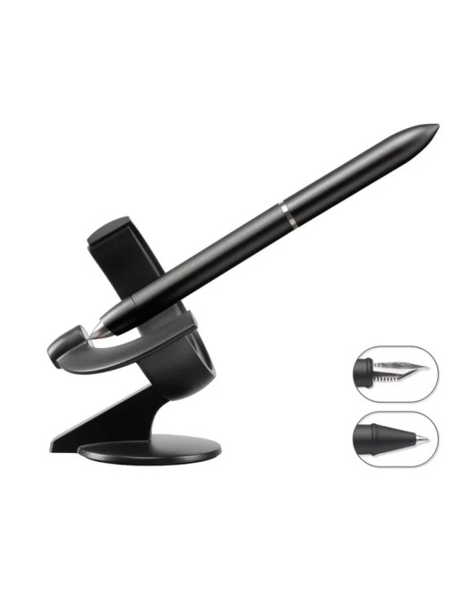 Hoverpen Future 2-in-1 – Penna magnetica modulare con doppia punta - Deep Black