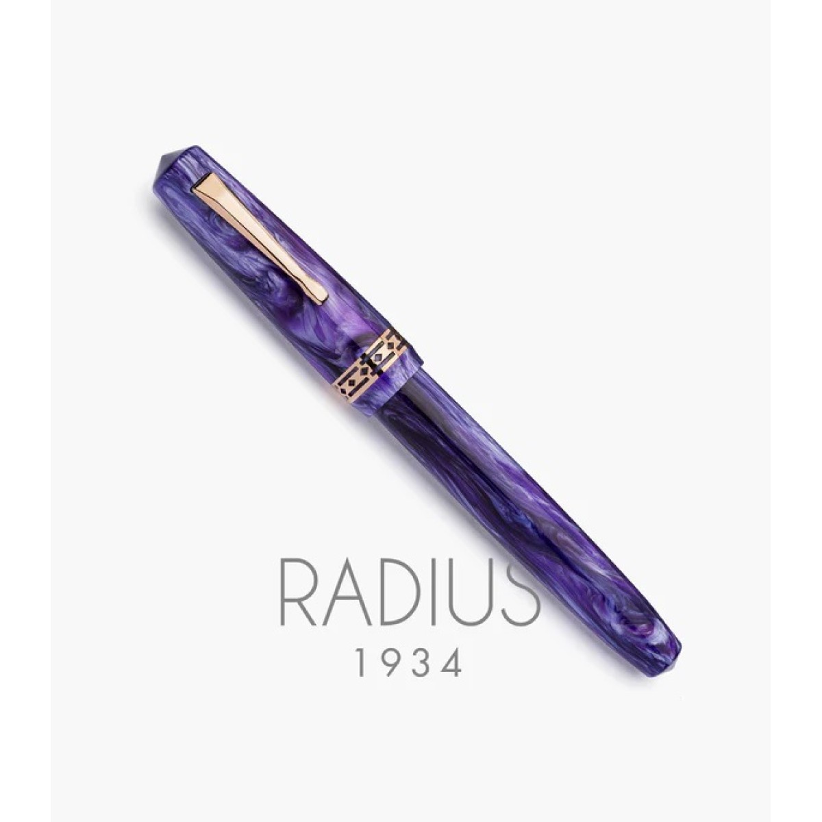 RADIUS 1934 - Settimo - Purple swirl Rose gold - Stilografica