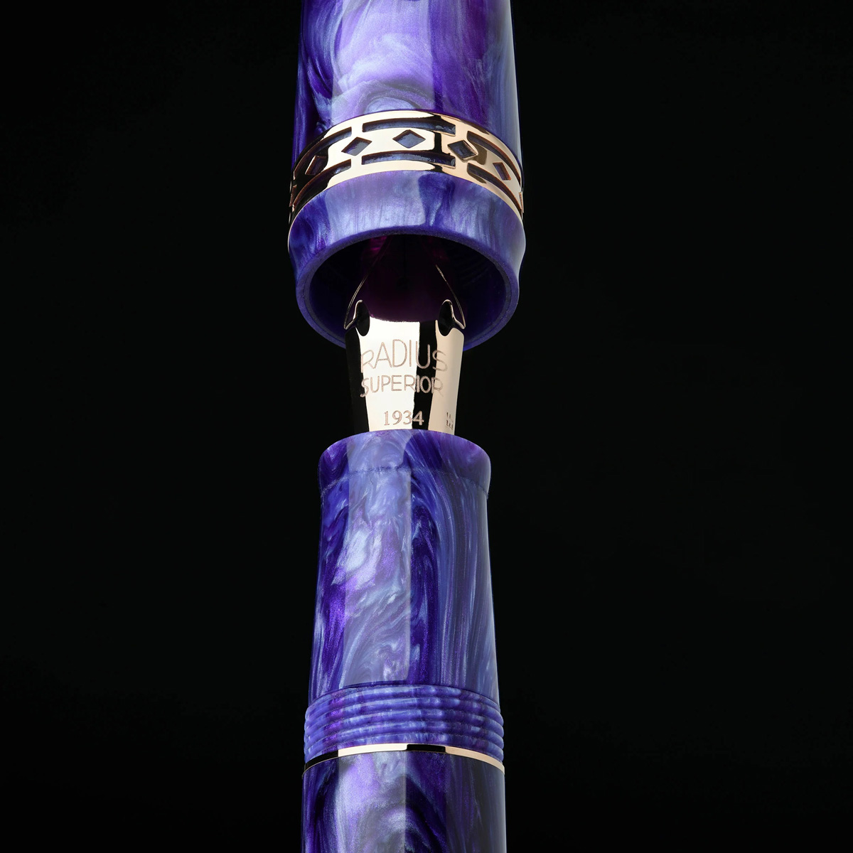 RADIUS 1934 - Settimo - Purple swirl Rose gold - Stilografica