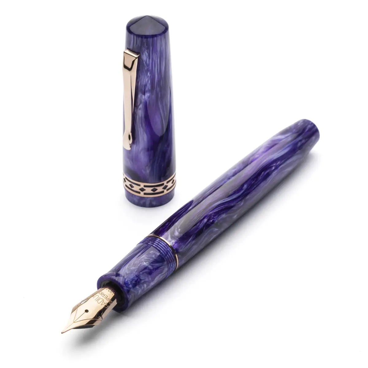 RADIUS 1934 - Settimo - Purple swirl Rose gold - Stilografica
