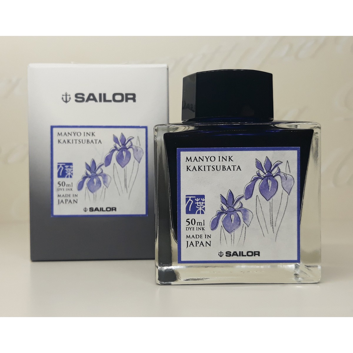 Sailor - Manyo II - Ink Bottle - Kakitsubata