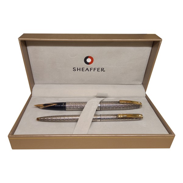 Parure Sheaffer Imperial - Sterling Silver - Fountainpen and Ballpoint Pen