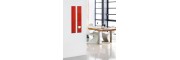 GL104 - Sigel - Magnetic Glass Board - Red - 12 x 78 x 1,5 cm