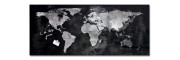 GL246 - Sigel - Lavagna Magnetica -  World Map - 130 x 55 cm 