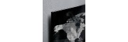 GL246 - Sigel - Magnetic Glass Boards - World Map - 130 x 55 cm