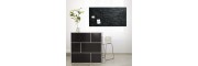 GL249 - Sigel - Magnetic Glass Boards - Slate - 130 x 55 cm