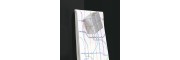 GL240 - Sigel - Lavagna Magnetica - Nera - 130 x 55 cm