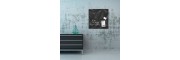 GL257 - Sigel - Magnetic Glass Board - Black Diamond - 48 x 48 x 1,5 cm