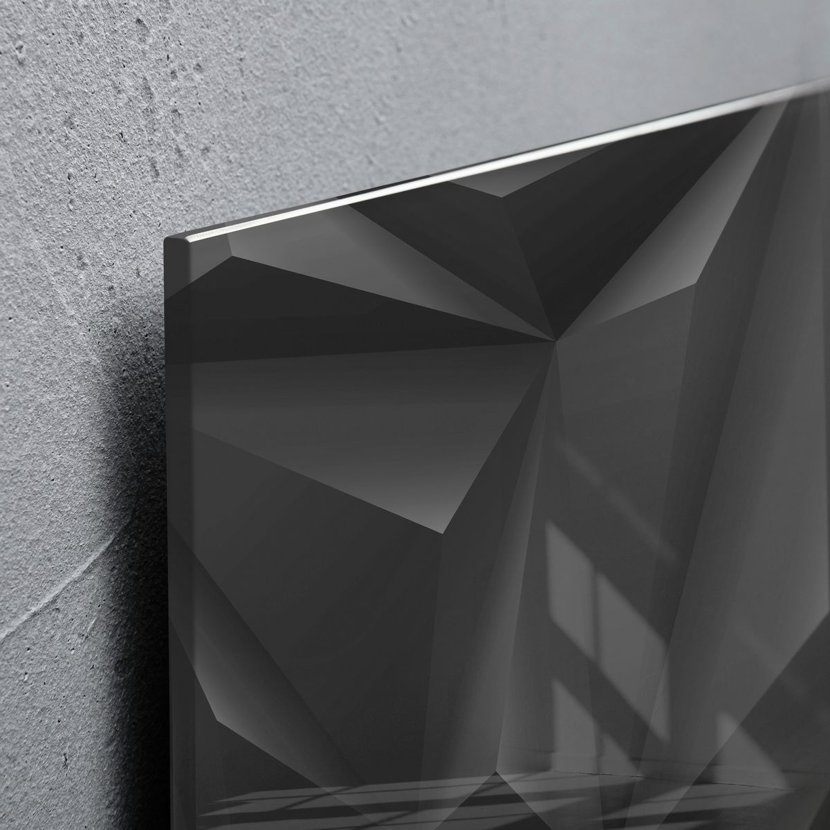 GL257 - Sigel - Magnetic Glass Board - Black Diamond - 48 x 48 x 1,5 cm