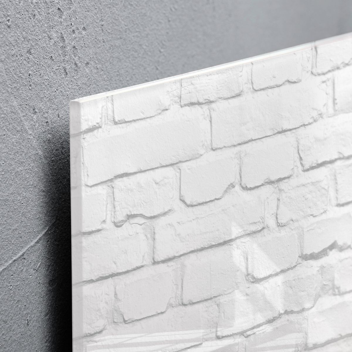 GL144 - Sigel - Magnetic Glass Board - White brick - 91 x 46 cm