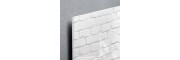 GL144 - Sigel - Magnetic Glass Board - White brick - 91 x 46 cm