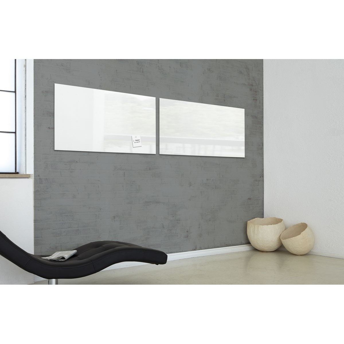 GL146 - Sigel - Lavagna Magnetica - Super White - 91 x 46 cm 