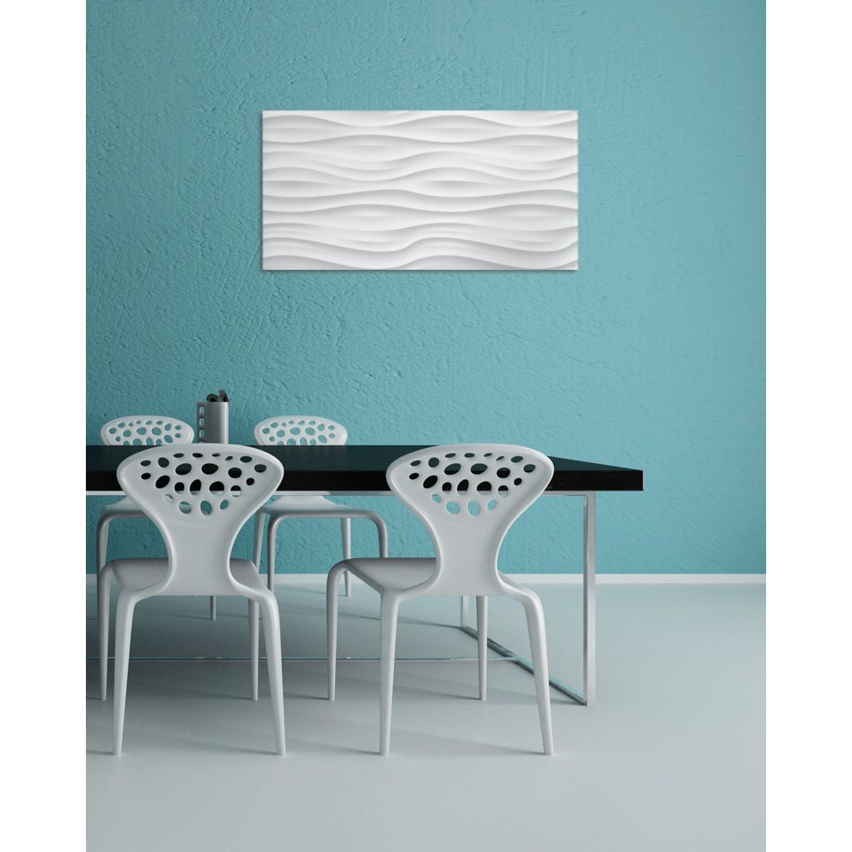 GL260 - Sigel - Lavagna Magnetica - White-Wave - 91 x 46 cm 