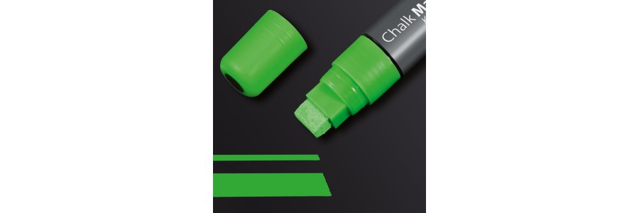 GL174 - Sigel - Chalk Marker 150, chisel tip 5-15 mm - Green