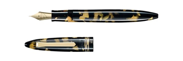 Tibaldi - Bononia - Fountain pen - Black Gold