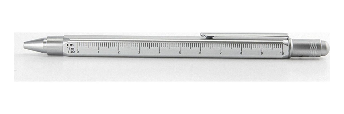 Troika - Construction Pen - Square - Silver