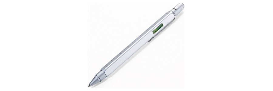 Troika - Construction Pen - Square - Silver