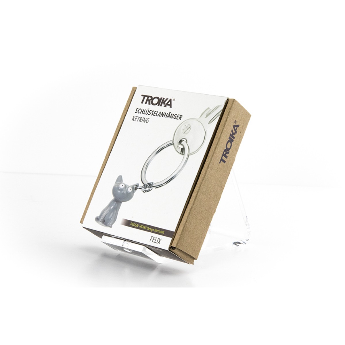 Troika - Keyring - Freude Schenken Grey