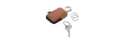 Troika - Keyring - Brown leather case