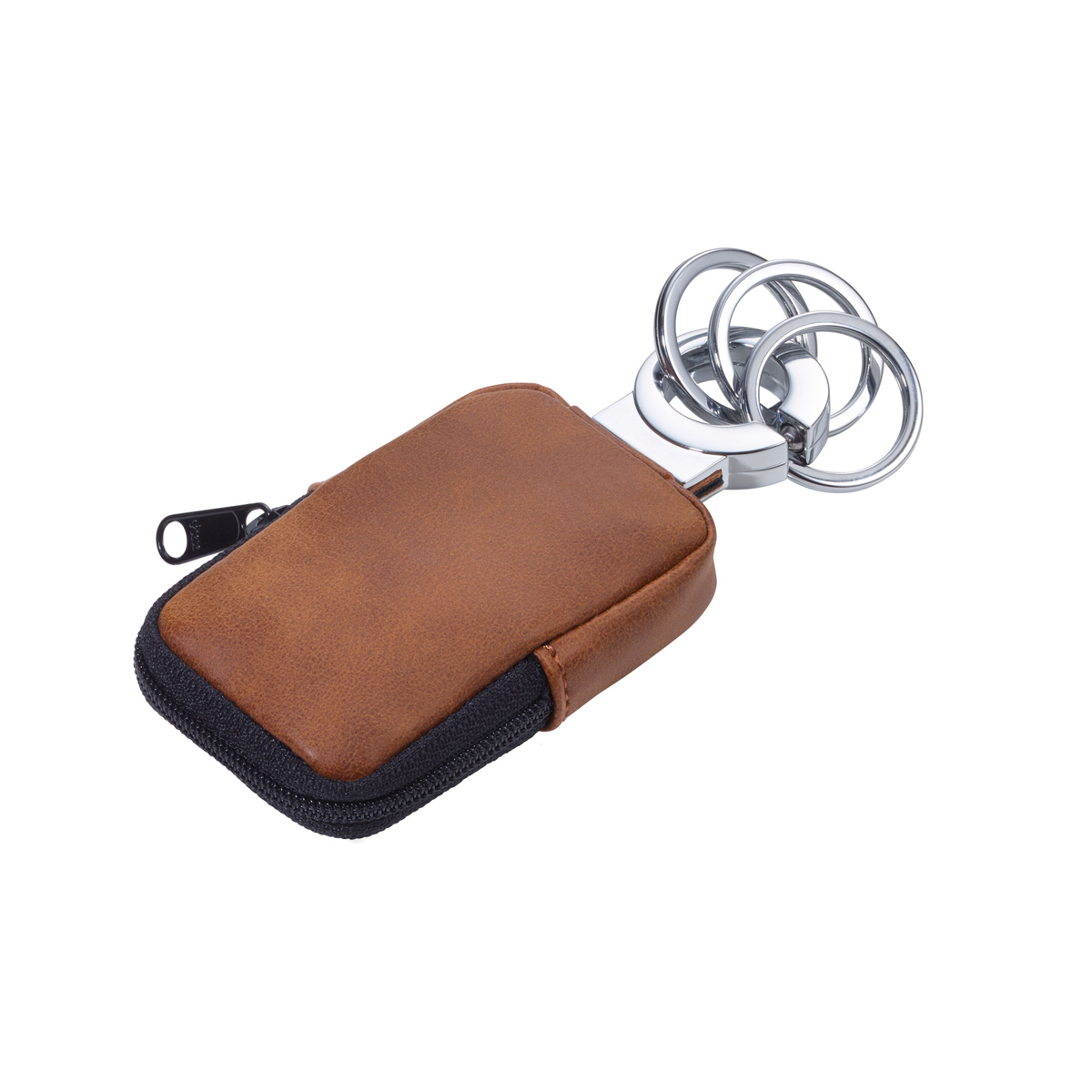 Troika - Keyring - Brown leather case