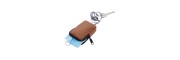 Troika - Keyring - Brown leather case