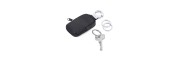 Troika - Keyring - Black leather case