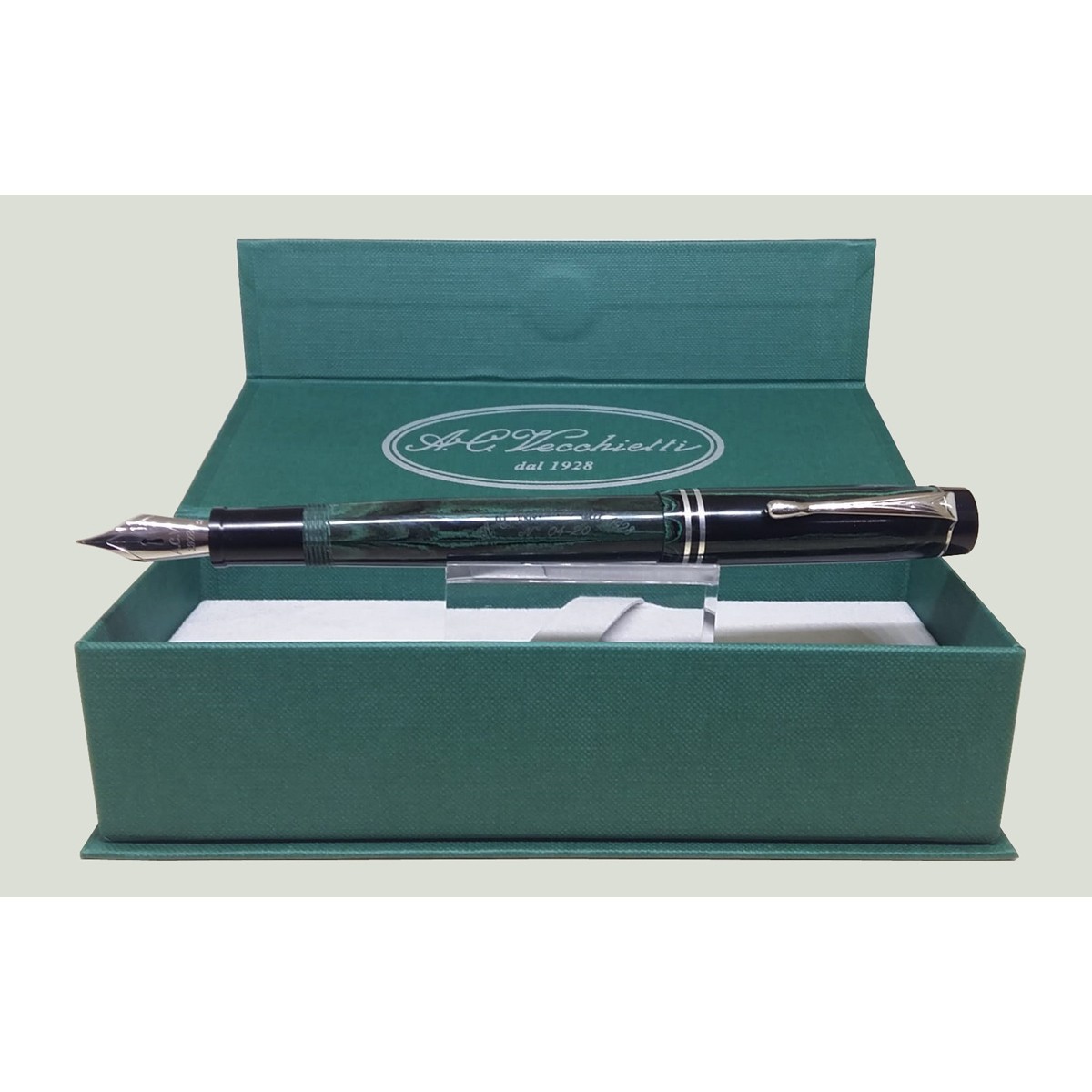 A.C. Vecchietti - Ebanite Verde Screziata SEM - Fountain Pen - Limited Edition