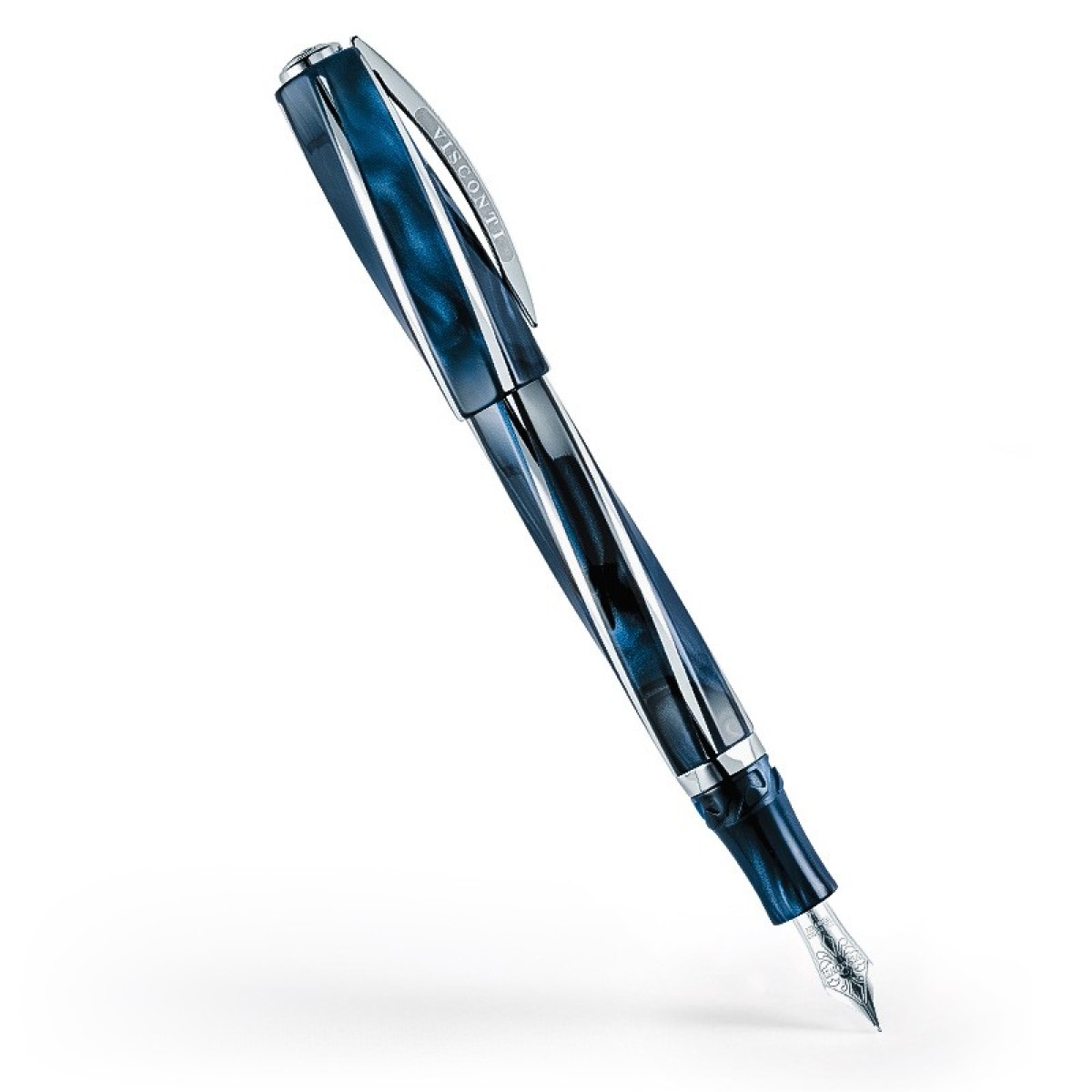 Visconti - Divina Elegance - Imperial Blue Pearlescent - Oversize Fountain Pen