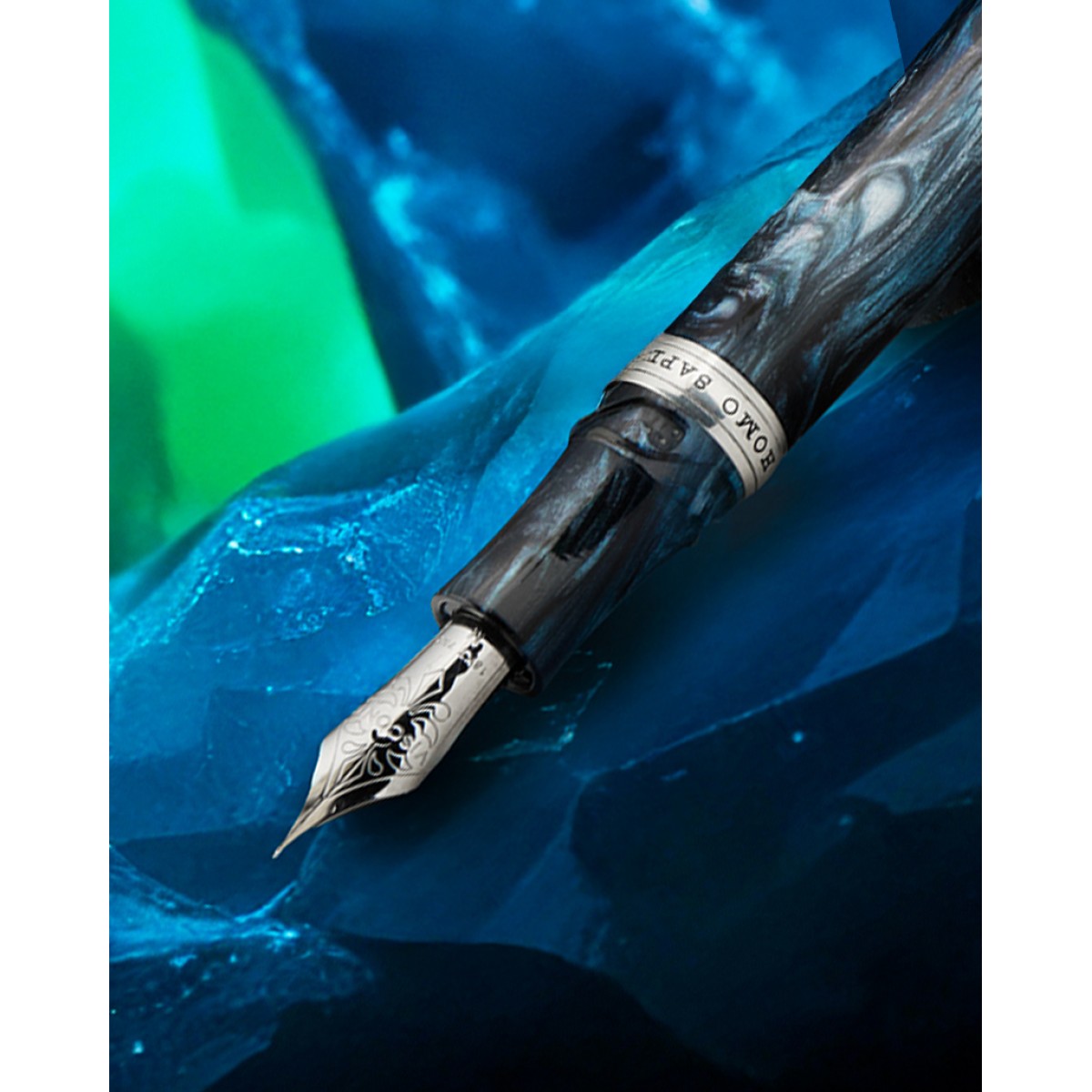 Visconti - Homo sapiens - Dark Sapphire - Stilografica - Limited Edition Visconti - Homo sapiens - Dark Sapphire - Stilografica - Limited Edition