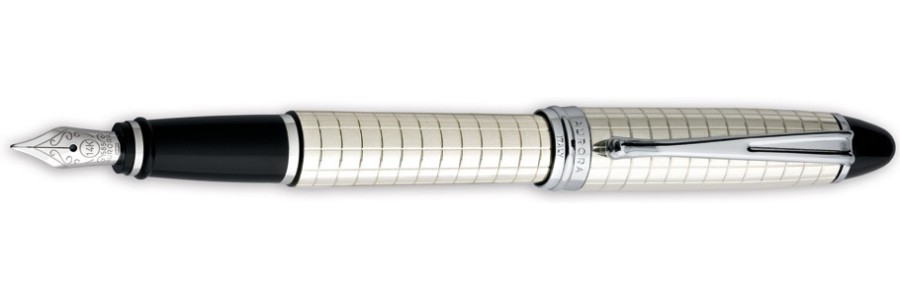 Aurora - Ipsilon Quadra - Fountain Pen Silver
