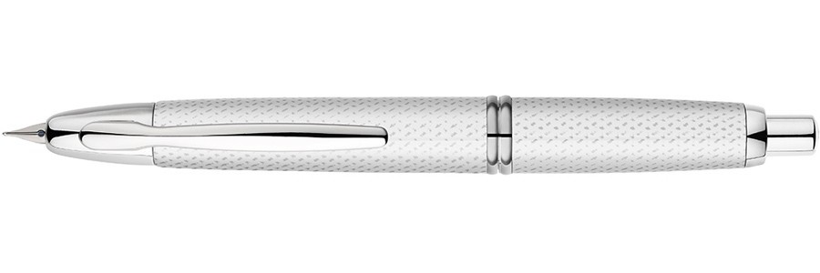 Pilot - Capless - White Carbonesque - Fountain Pen