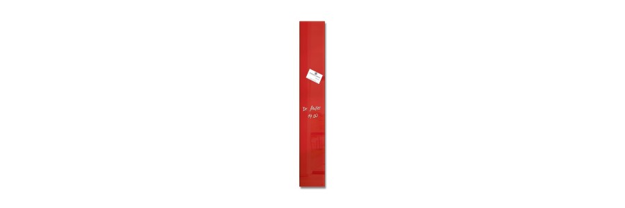 GL104 - Sigel - Lavagna Magnetica - Rossa - 12 x 78 x 1,5 cm