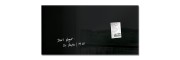 GL145 - Sigel - Magnetic Glass Board - Black - 91 x 46 cm 