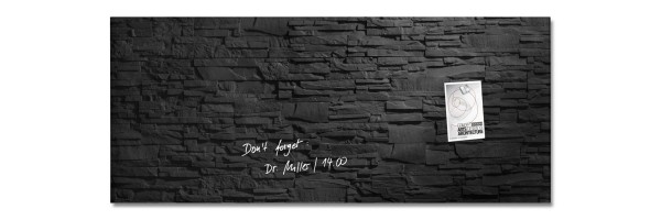 GL249 - Sigel - Magnetic Glass Boards - Slate - 130 x 55 cm