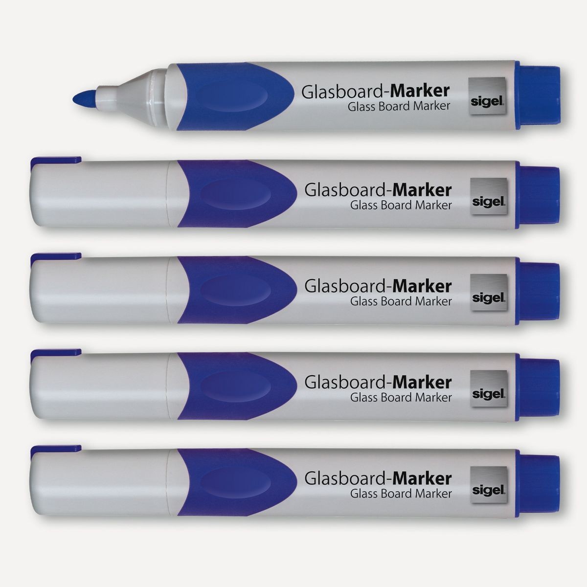 GL712 - Sigel - Glass Board Markers, 2-3 mm round nib - Blue