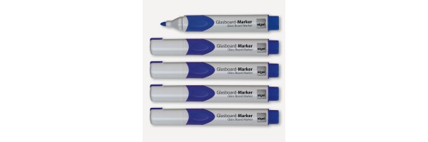 GL712 - Sigel - Glass Board Markers, 2-3 mm round nib - Blue