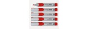 GL713 - Sigel - Glass Board Markers, 2-3 mm round nib - Red