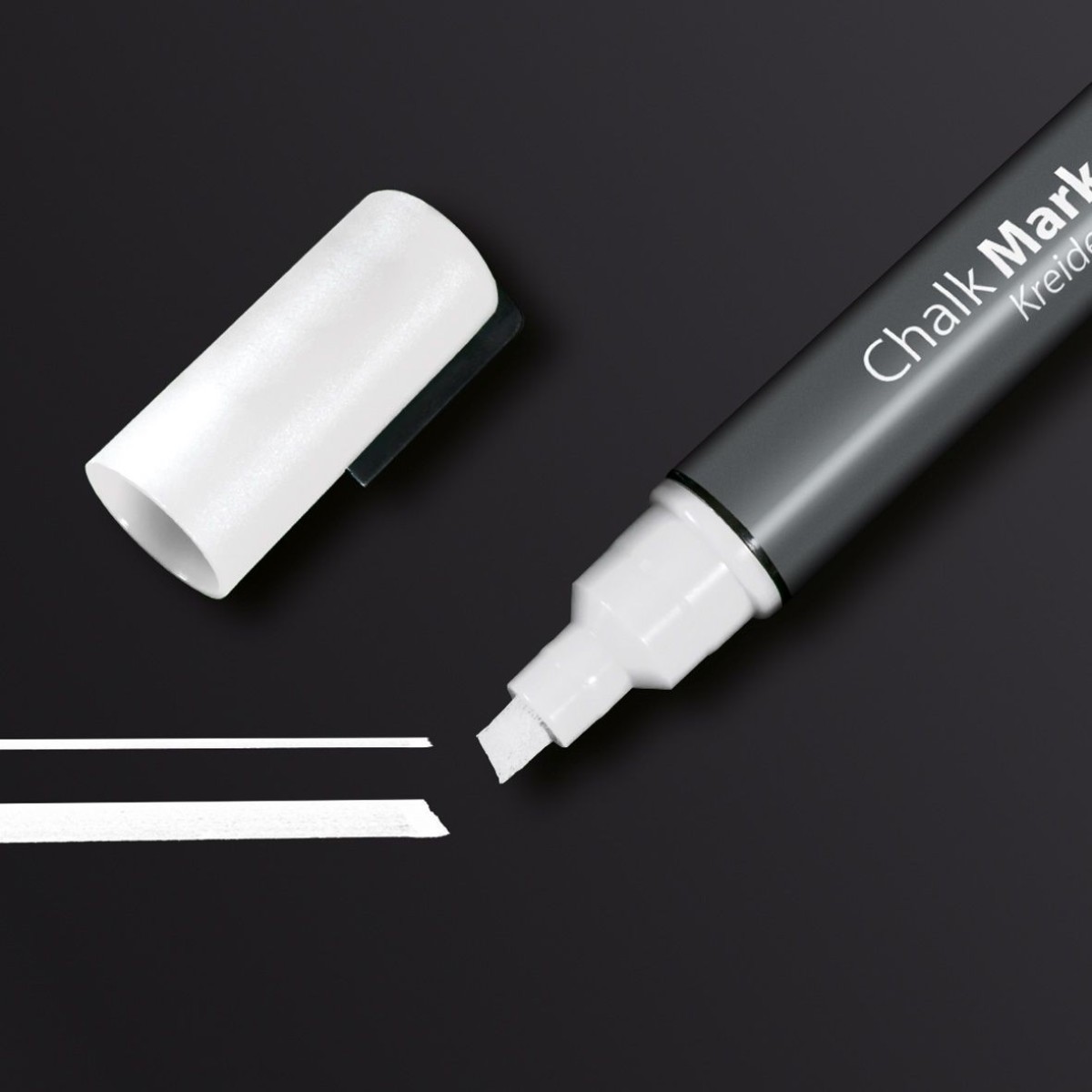 GL181 - Sigel - Chalk Marker 50, chisel tip 1-5 mm - White